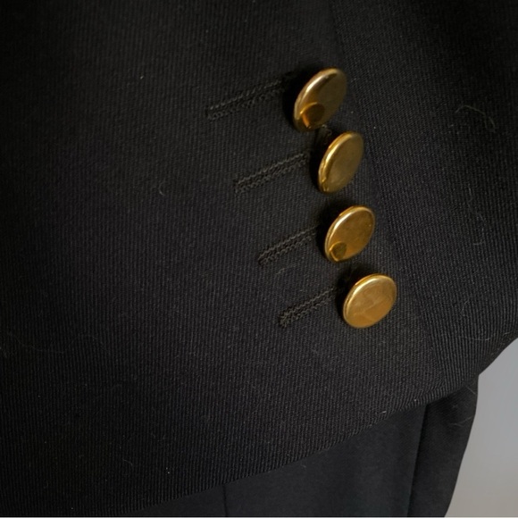 Club International Couture Wool Blazer Double Breasted Navy Blue Size 42 Tall - Picture 16 of 16